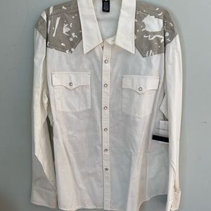 Calvin Klein mens xl snap up shirt